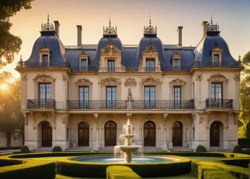 chateau margaux,chateau,ritzau,chateaux,monbazillac castle,chateauesque,zelenay,castle sans souci,domaine,chantilly,rambouillet,fontainebleau,palladianism,bendemeer estates,jacquemart,sceaux,waddesdon,duvillard,maintenon,manoir,Illustration,Retro,Retro 10