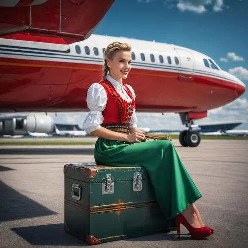 stewardess,flight attendant,leather suitcase,old suitcase,luggage and bags,airline travel,suitcase,attache case,berlin brandenburg airport,luggage,suitcase in field,hof-plauen airport,luggage set,polish airline,retro woman,vintage woman,suitcases,travel woman,vintage girl,vintage women,Photography,General,Fantasy