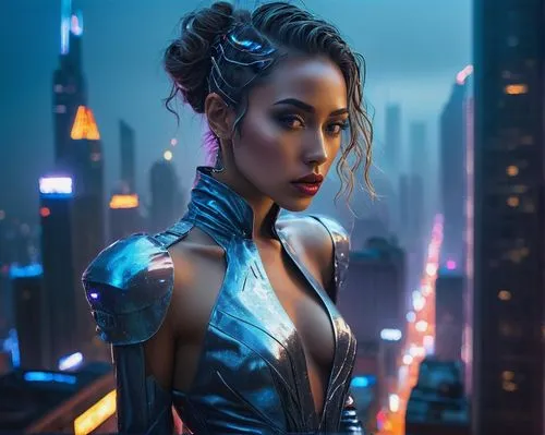 liara,kittani,futuristic,asari,cyberpunk,naela,amora,akasha,ororo,kitana,askani,cyberangels,zavtra,afrofuturism,sindel,kangna,cybernetic,heda,catwoman,selina,Conceptual Art,Daily,Daily 14