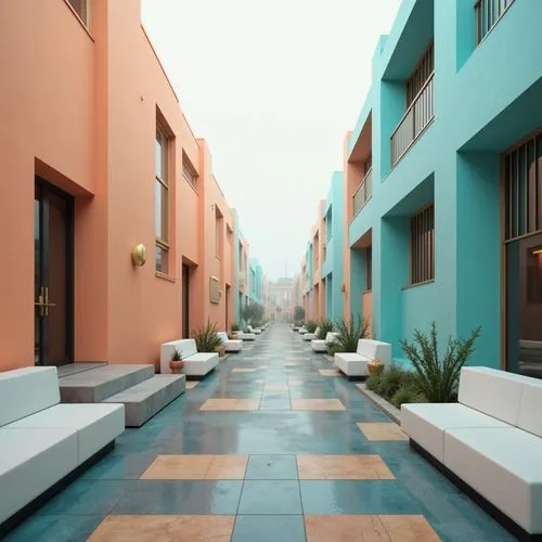 courtyards,townhomes,patios,masdar,riad,townhouses,courtyard,mahdavi,blocks of houses,terraza,paved square,patio,streetscape,inside courtyard,terracotta tiles,block balcony,breezeway,terrace,roof landscape,paving slabs