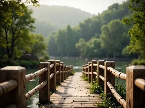 wooden bridge,walkway,boardwalks,wooden pier,pathway,scenic bridge,wooden path,teak bridge,daecheong lake,towpath,hiking path,nantou,footbridge,hanging bridge,adventure bridge,lijiang,jiangyan,dujiangyan,shaoxing,flooded pathway