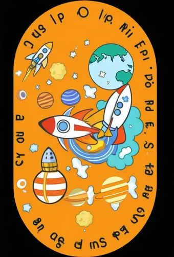 a round wall hanging with an orange sign that reads live in our own space,kiritimati,koi,oceguera,zodiacal sign,planeta,astronira