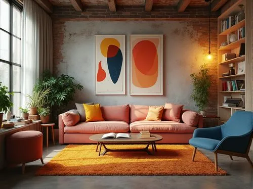 mid century sofa,sofa set,living room,sofa,apartment lounge,mid century modern,modern decor,sofaer,livingroom,sitting room,contemporary decor,aperol,ekornes,sofas,loft,interior decor,loveseat,cassina,interior design,soft furniture,Photography,General,Realistic