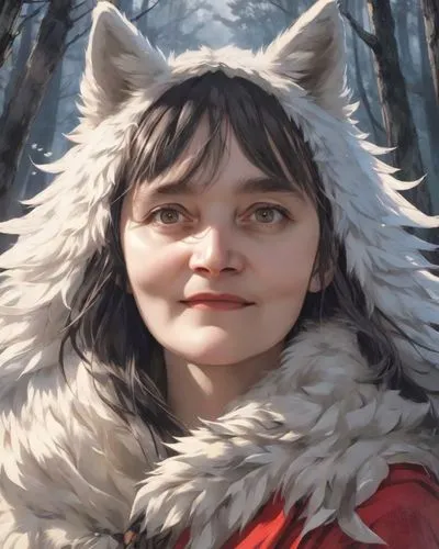 furgal,red riding hood,white fox,little red riding hood,warg,wolffian,vasak,wolfgramm,kitsune,bran,cathala,huskic,wolfed,pugmire,wolpaw,inuyasha,wolfsangel,wolfsschanze,morgana,white fur hat,Digital Art,Anime