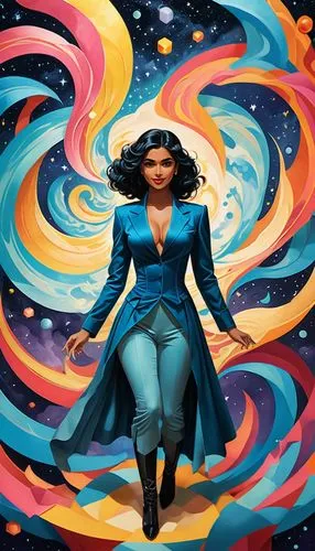 fantasia,fantasy woman,sci fiction illustration,yogananda,aquarius,pocahontas,swirling,whirling,mulan,zodiac sign libra,merida,blue enchantress,astral traveler,horoscope libra,cg artwork,harmonia macrocosmica,andromeda,wonder,wonderwoman,goddess of justice,Unique,3D,Isometric