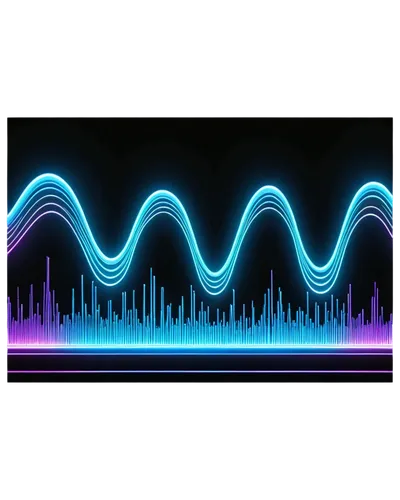 Audio wave, sound effect, bruh voice, loud volume, 3D audio, stereo sound, microphone recording, digital display, futuristic design, neon lights, dark background, high-tech gadget, metallic texture, s