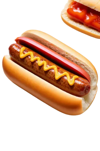 Hot dog, juicy sausage, toasted bun, ketchup, mustard, relish, sesame seeds, crispy texture, golden brown color, steam rising, close-up shot, shallow depth of field, warm lighting, appetizing composit