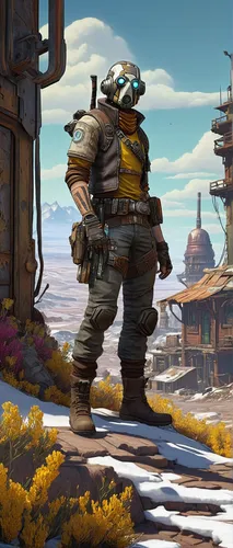 vendor,nomad,desert background,the wanderer,bastion,wasteland,beekeeper,heavy construction,aquanaut,steampunk,adventurer,scandia gnome,traveler,mercenary,combat medic,mountain guide,fallout4,engineer,scrap dealer,shipyard,Conceptual Art,Daily,Daily 30