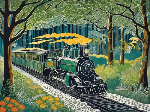 david bates,wooden railway,steam railway,narrow-gauge railway,narrow gauge,green train,steam train,private railway,the selketal railway,wooden train,railroad,narrow gauge railway,queensland rail,children's railway,train ride,the train,steam locomotives,steam special train,toy train,passenger train,Art,Artistic Painting,Artistic Painting 50