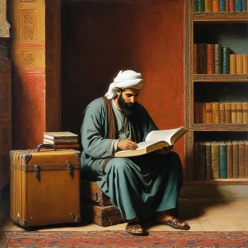 persian poet,middle eastern monk,zaytuna,scholar,haqiqatjou,shariatmadari,ibn,ibn tulun,salafchegan,gutenberg,salafi,bibliographer,salafiya,man with a computer,lectura,bookseller,khayyam,shaykh,qatada,saadi,Art,Classical Oil Painting,Classical Oil Painting 42