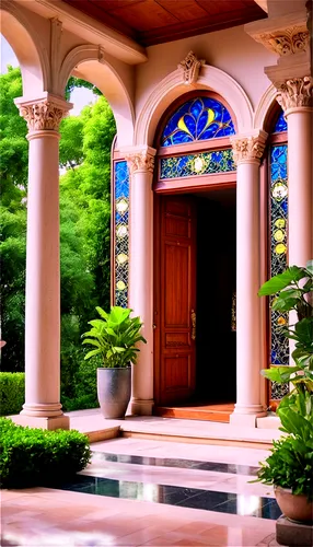 garden door,entryway,entranceway,front door,house entrance,doorway,doorways,orangery,porch,courtyard,the threshold of the house,entrances,cochere,entranceways,doorstep,entryways,conservatory,entry,inside courtyard,persian architecture,Art,Artistic Painting,Artistic Painting 38