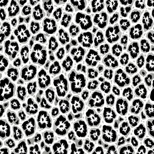 Seamless leopard print or cheetah spots pattern. Tileable monochrome bold black and white African safari wildlife background texture. Abstract trendy boho chic fashion animal skin camouflage motif.,th