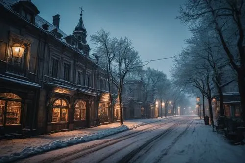 winter night,lviv,beguinage,syberia,night snow,medieval street,groningen,winter village,bruges,midnight snow,lundby,the cobbled streets,petersburg,winterplace,delft,brugge,spui,waag,haarlem,riga,Photography,General,Fantasy