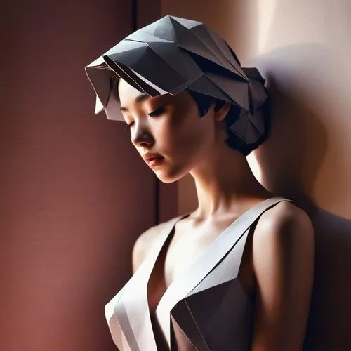 japanese woman,woman sculpture,utada,archipenko,mannikin,soejima,Unique,Paper Cuts,Paper Cuts 02