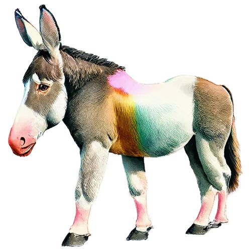 electric donkey,einhorn,donkey,platero,licorne,skillicorn,blesbok,unicos,unicord,derivable,half donkey,unicornis,gemsbok,zonkey,beulah,tamburro,rainbow unicorn,unicorn and rainbow,donkeys,unicorn,Unique,Paper Cuts,Paper Cuts 06