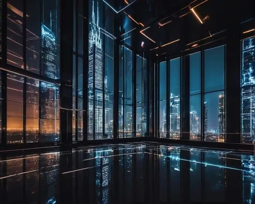 glass wall,metropolis,cityscape,dubai,burj khalifa,cyberview,cybercity,skyscraper,shanghai,elevator,glass building,matrix,vdara,ctbuh,dubai marina,city at night,supercomputer,glass facades,the skyscraper,skyscrapers,Illustration,Realistic Fantasy,Realistic Fantasy 46