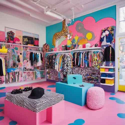 kids room,the little girl's room,women's closet,great room,candy shop,candy store,doll house,toy store,beauty room,children's bedroom,baby room,interior design,gymnastics room,laundry shop,boutique,creative office,color wall,showroom,shoe store,garish,Illustration,American Style,American Style 03