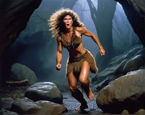 cavewoman,cave girl,cave woman,iolaus,braveheart,enza,xena,warrior woman,hinemoa,maenad,thundra,witchblade,sandahl,skyclad,female warrior,strongwoman,quileute,cave man,stoick,caveman,Conceptual Art,Sci-Fi,Sci-Fi 18