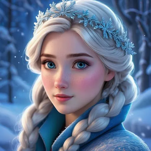 elsa,the snow queen,winterblueher,frozen,white rose snow queen,princess anna,ellinor,suit of the snow maiden,rapunzel,eira,belle,galadriel,kristoff,snow white,vasilisa,ice queen,jaina,serafina,fantasy portrait,winter rose,Illustration,Realistic Fantasy,Realistic Fantasy 27