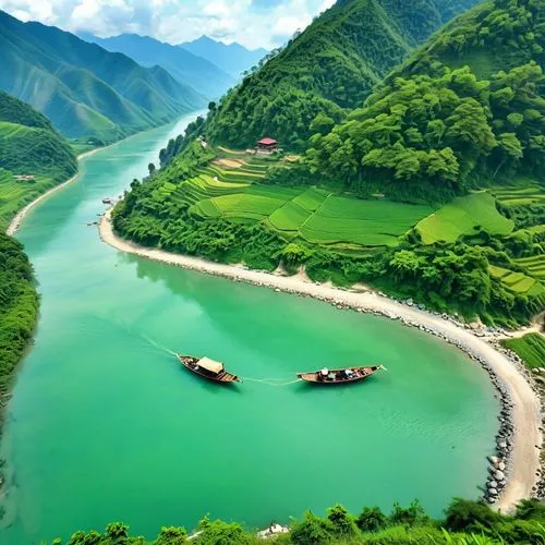 yangtze,tamenglong,vietnam,ha giang,guizhou,tianchi,huanglong,huadong,yangtse,sichuan,boat landscape,yangshao,river landscape,minhlong,haicang,viet nam,yunnan,xinglong,wenchuan,fishing village