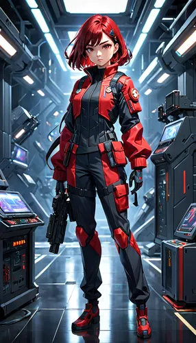 asuka langley soryu,red matrix,kosmea,cg artwork,scifi,cyber,anime 3d,cybernetics,neottia nidus-avis,nova,sci fi,game illustration,cyberspace,evangelion eva 00 unit,aquanaut,sci fiction illustration,sci-fi,sci - fi,gear shaper,cyborg,Anime,Anime,General