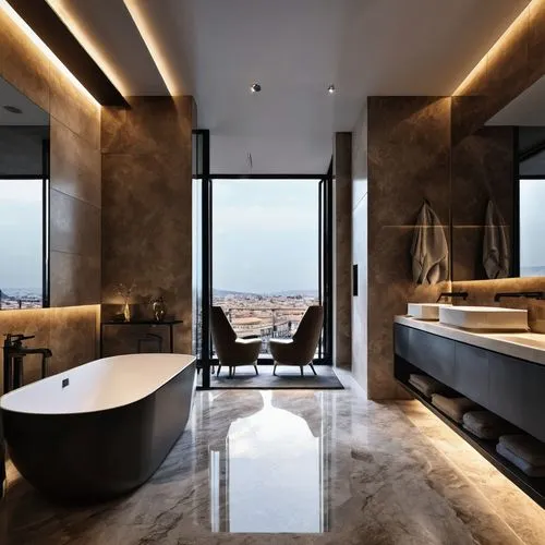 luxury bathroom,bath room,modern minimalist bathroom,great room,penthouses,modern room,Photography,General,Realistic