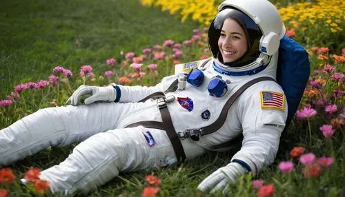 rocket flowers,field of flowers,girl in flowers,rocket flower,cosmos field,cosmos flower,astronaut suit,cosmos flowers,flowers field,shenzhou,spacesuit,blanket of flowers,beautiful girl with flowers,sea of flowers,flower field,microgravity,astronaut,space suit,picking flowers,blooming field,Illustration,Children,Children 06