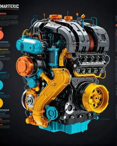 mercedes engine,car engine,super charged engine,internal-combustion engine,race car engine,multiengine,Unique,Design,Infographics