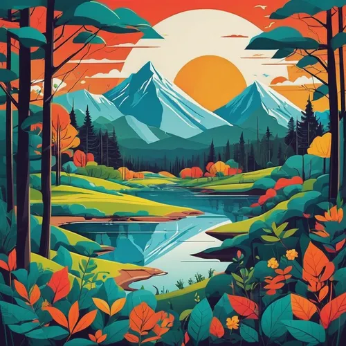 mountain scene,river landscape,mountain sunrise,forest landscape,mountain landscape,autumn mountains,mountains,mountainlake,mountain lake,nature landscape,fall landscape,mountain river,landscape background,mountainous landscape,wilderness,salt meadow landscape,landscapes,mountain,mountain world,mountain range,Illustration,Vector,Vector 06