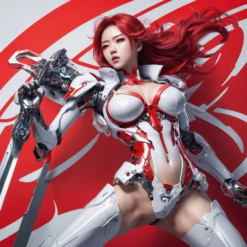 netease,zhixue,amaterasu,cyberangels,kazumi,ekatarina,kallen,katarina,white and red,cybernetic,fiora,kasumi,vayne,redd,haeju,cybernetically,mitsuru,volantis,haixia,tera,Conceptual Art,Sci-Fi,Sci-Fi 03