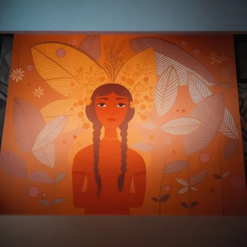 wall painting,diwata,indigenous painting,murals,oshun,navaratri,Photography,General,Cinematic