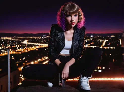 birds of prey-night,swifty,taytay,taylor,swiftlet,tay,aylor,taylori,city lights,reputation,purple background,purple and pink,purple,taylors,chlor,purple wallpaper,eighties,neon lights,violetta,rooftops,Illustration,Children,Children 01