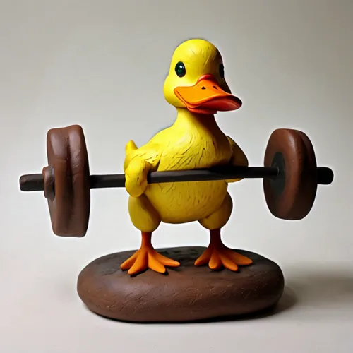 rubber duckie,weight lifter,cayuga duck,female duck,citroen duck,the duck,canard,weightlifter,dumbell,body-building,ornamental duck,rubber ducky,brahminy duck,duck,duck bird,dumbbell,personal trainer,