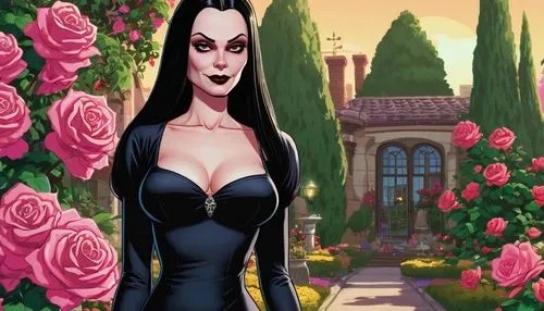 vampira,gothic woman,goth woman,gothic fashion,vampire woman,gothic dress,vampire lady,background ivy,gothic portrait,gothic style,rosebushes,halloween background,rosa ' amber cover,dita,gothic,widow flower,black rose,android game,goth weekend,goth festival,Illustration,Vector,Vector 19