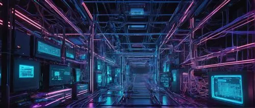 cyberscene,mainframes,cyberia,the server room,computer room,cybercity,data center,cyberpunk,spaceship interior,ufo interior,cyberview,supercomputer,cyberspace,datacenter,cyberport,synth,scifi,cybertown,cyberworld,cyber,Illustration,Abstract Fantasy,Abstract Fantasy 13
