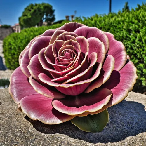 Haciendo en una caracola una  escultura de una flor hiperrealista 42k ,aeonium tabuliforme,julia child rose,bicolored rose,landscape rose,historic rose,potato rose,hybrid tea rose,etlingera corneri,tw