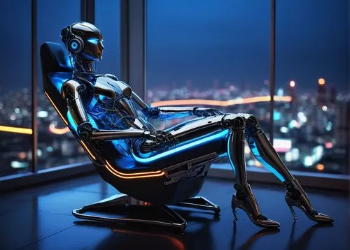 neon human resources,new concept arms chair,woman sitting,office chair,neon body painting,man with a computer,night administrator,chair png,cybernetics,cyberpunk,artist's mannequin,girl sitting,women in technology,artificial intelligence,men sitting,chatbot,advertising figure,art deco woman,chat bot,computer art,Illustration,Japanese style,Japanese Style 18