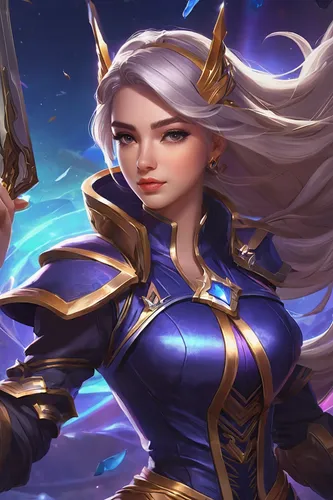 lux,monsoon banner,elza,tiber riven,catarina,show off aurora,female warrior,dane axe,eufiliya,paladin,mara,goddess of justice,portrait background,cancer icon,venera,custom portrait,diwali banner,joan of arc,shen,veronica,Conceptual Art,Fantasy,Fantasy 15