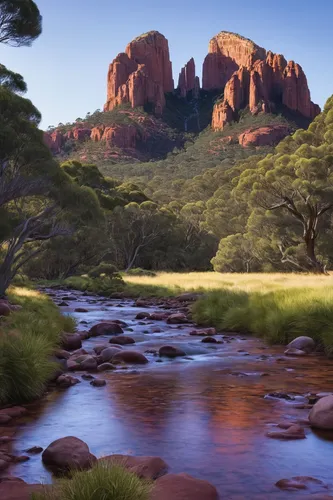 Anki Wickison - Cathedral Rock,ayersrock,ayers rock,sandstone rocks,new south wales,uluru,tasmania,south australia,australia,northern territory,arid landscape,sedona,zion,herman national park,landscap