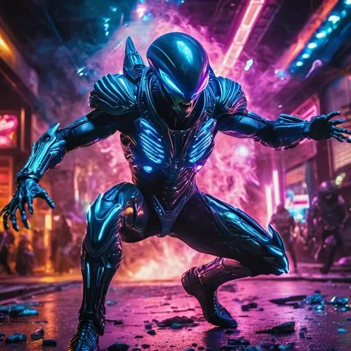 vanu,electro,tron,wakanda,ultron,xeno,xenomorph,darkhawk,rinzler,alien warrior,gantman,cyberian,robocop,chitauri,3d man,avp,mantis,arbiter,venom,nebula guardian,Conceptual Art,Sci-Fi,Sci-Fi 13