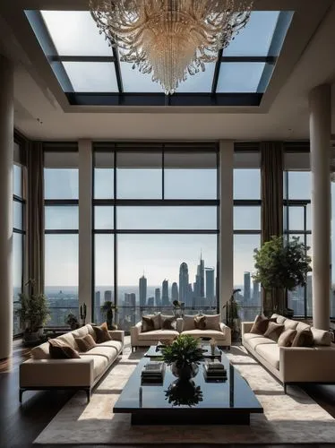 penthouses,luxury home interior,glass roof,modern living room,livingroom,living room,sky apartment,skylights,damac,great room,family room,contemporary decor,luxury property,interior modern design,sunroom,modern decor,skyscapers,glass wall,waterview,luxury real estate,Conceptual Art,Sci-Fi,Sci-Fi 02