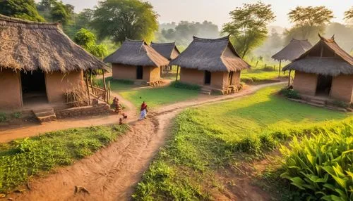 longhouses,inle,mud village,mrauk,traditional village,tribespeople,cambodia,phnom,huts,cambodge,rice fields,stilt houses,southeast asia,kachin,longhouse,arakanese,vietnam,tailandia,knla,villages,Conceptual Art,Fantasy,Fantasy 31