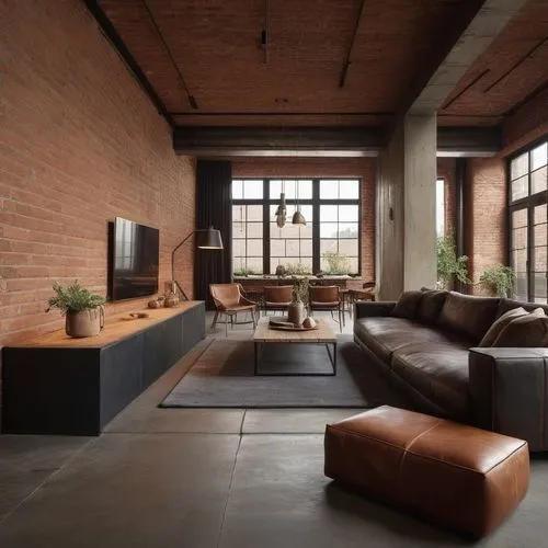 loft,minotti,lofts,corten steel,apartment lounge,red brick,Photography,General,Commercial