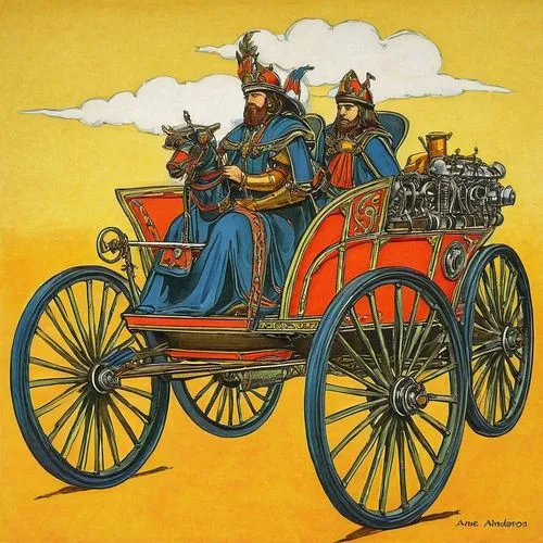 ENGINE POWERED TWO WHEELS CHARIOT,wagonways,wagonmaster,oxcarts,stagecoaches,wagonway,carrozza,stagecoach,wagonload,carriages,wagonloads,horsecar,horse-drawn vehicle,wagonlit,wagons,illustration of a 