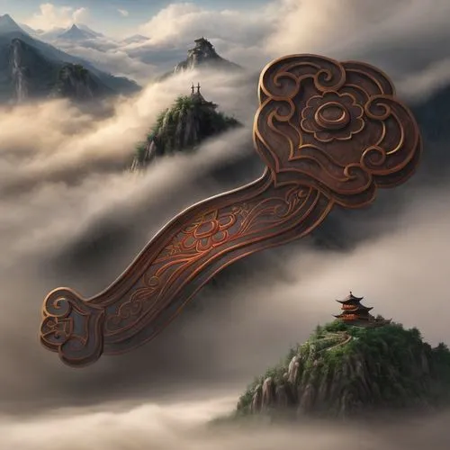 traditional chinese musical instruments,chinese clouds,chinese art,violin key,cloud shape frame,sea of clouds,harp of falcon eastern,flying carpet,dragon bridge,chinese background,incense burner,fanta