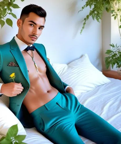 flowered tie,wedding suit,men's suit,goncharov,topher,green jacket