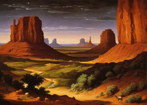 desert landscape,desert desert landscape,arid landscape,moon valley,guards of the canyon,kayenta,valley of the moon,desert,futuristic landscape,arid land,the desert,monument valley,canyon,anasazi,ayersrock,high landscape,landscape,capture desert,navajo bay,desert background,Art,Classical Oil Painting,Classical Oil Painting 21