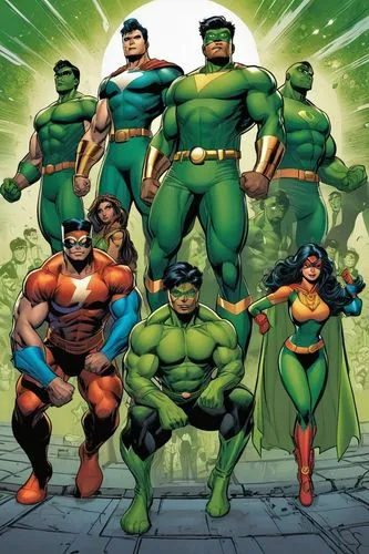 jla,jli,hulks,apokolips,starjammers,kilowog,Illustration,American Style,American Style 13