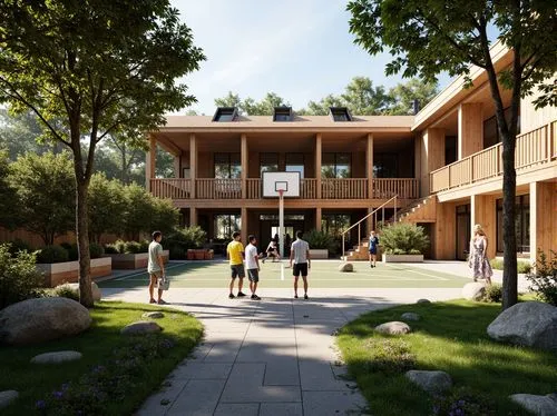 cohousing,ecovillage,ecovillages,3d rendering,sketchup,render,dormitory,revit,elderhostel,school design,ifrane,streamwood,forest house,ucsc,courtyards,netherwood,termales balneario santa rosa,dorms,renderings,dunes house