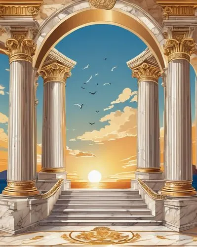 art deco background,cartoon video game background,background design,backgrounds,background vector,art background,background with stones,background image,pillars,landscape background,mobile video game vector background,youtube background,birthday banner background,citadels,background screen,background images,goldmoon,sunburst background,dignitatum,artemis temple,Unique,Design,Sticker